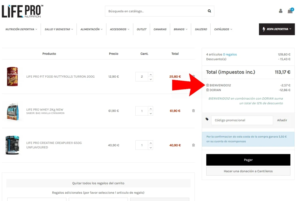 descuento llifepro nutrition
